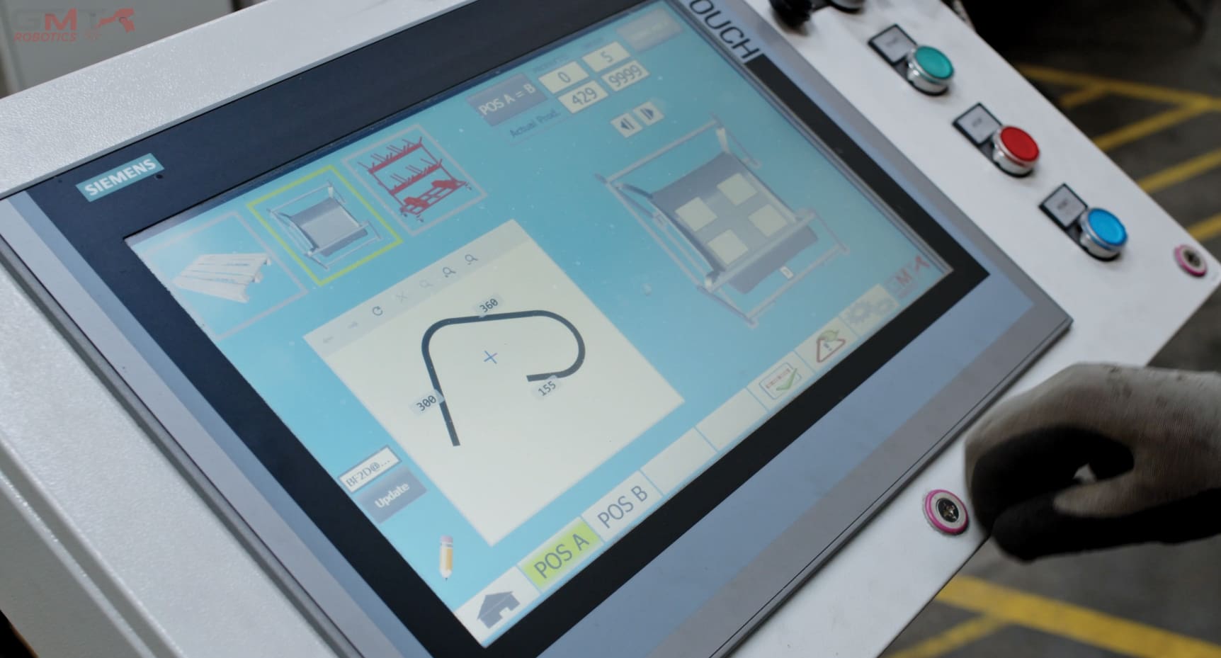 GMT Robotics PICKMATE Easy and simple user interface