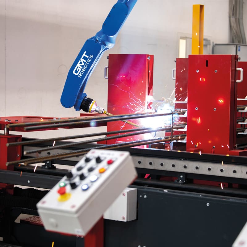 GMT Robotics Micro ARCAS automated solution for beams and columns manufacturing
