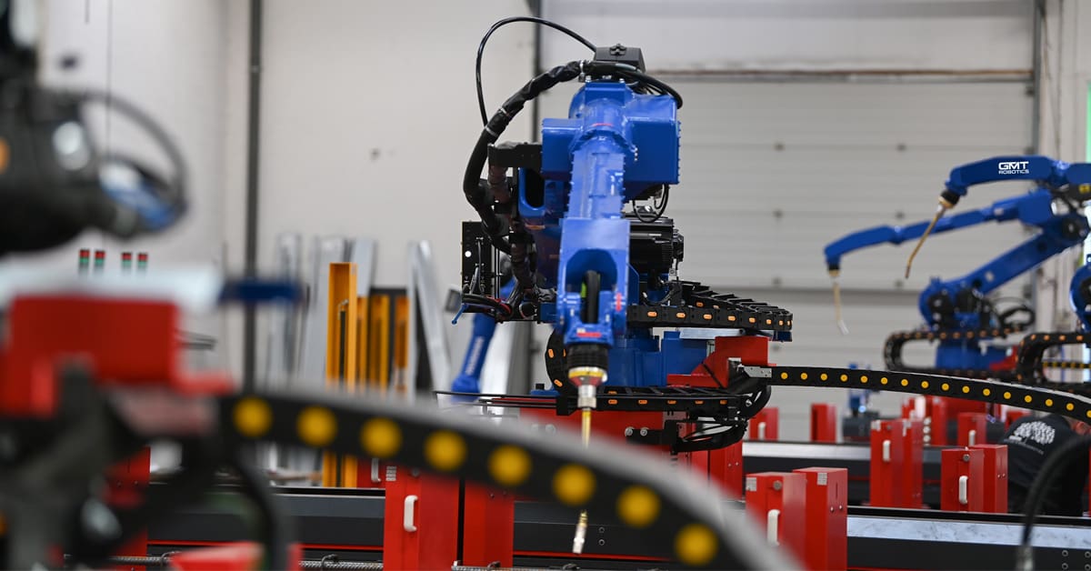 GMT Robotics Micro ARCAS automated solution for beams and columns manufacturing